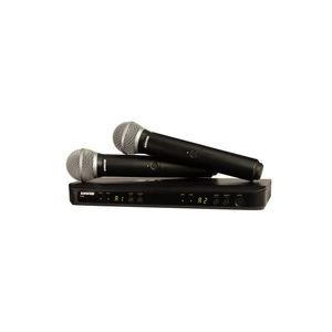 Shure BLX288BR/PG58-J10 Sistema sem fio 2 microfones de mao